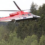 Hubschrauber im Wald